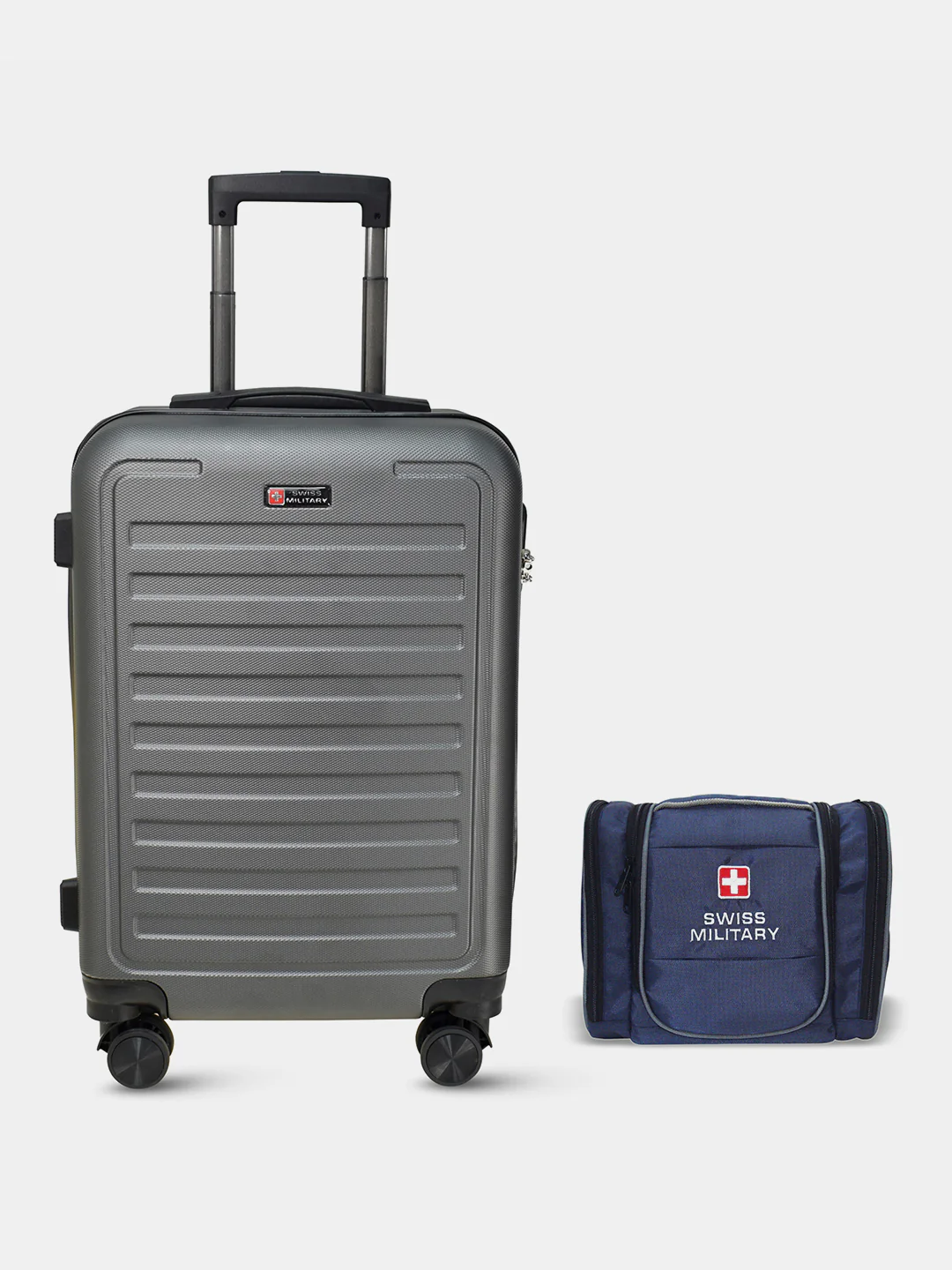 Combo Of Contour Cabin Trolley 42L & Toiletry Bag 5L