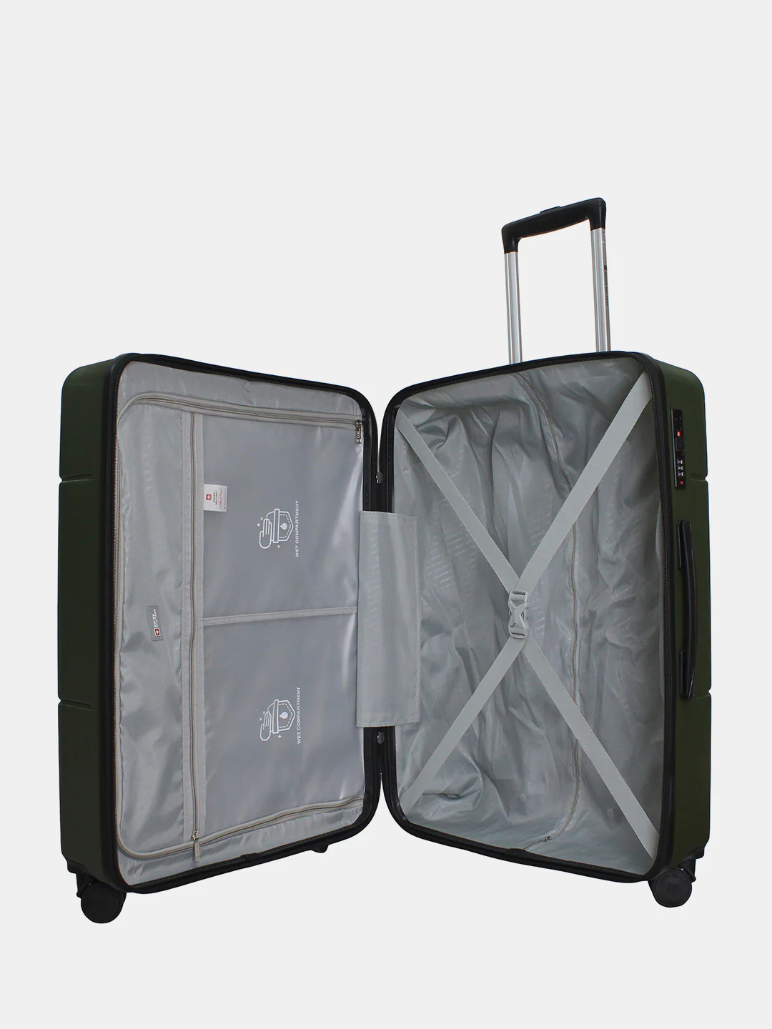Dash Hard Trolley Luggage Suitcase with Anti-Theft Zippers & 3-Dial Lock - Image 10