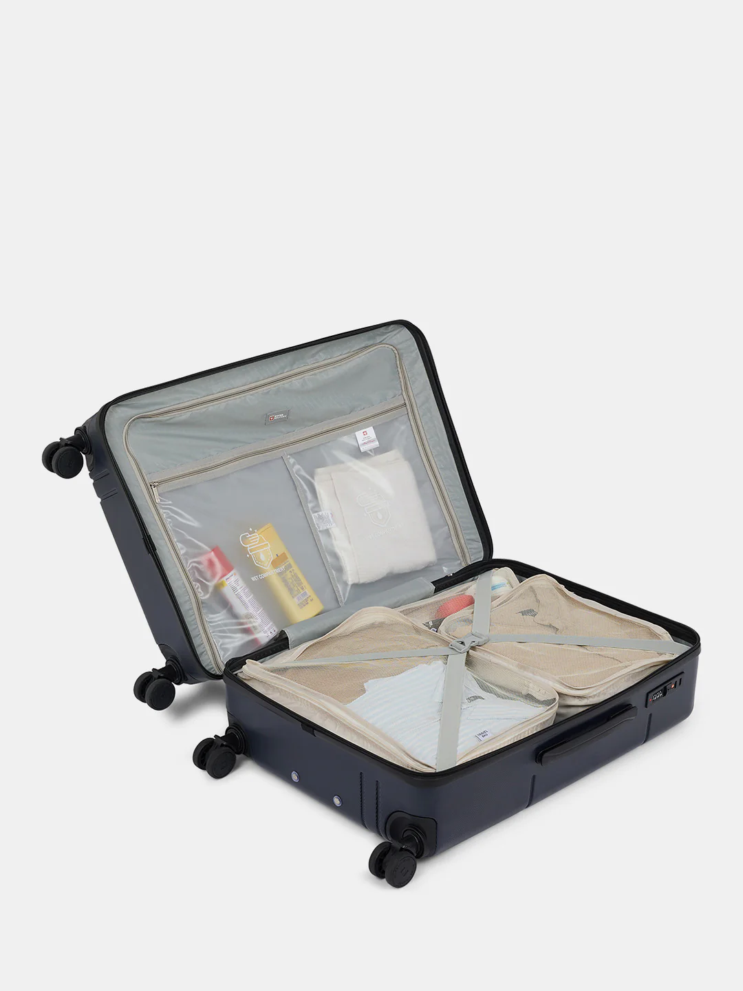 Dash Hard Trolley Luggage Suitcase with Anti-Theft Zippers & 3-Dial Lock - Image 130