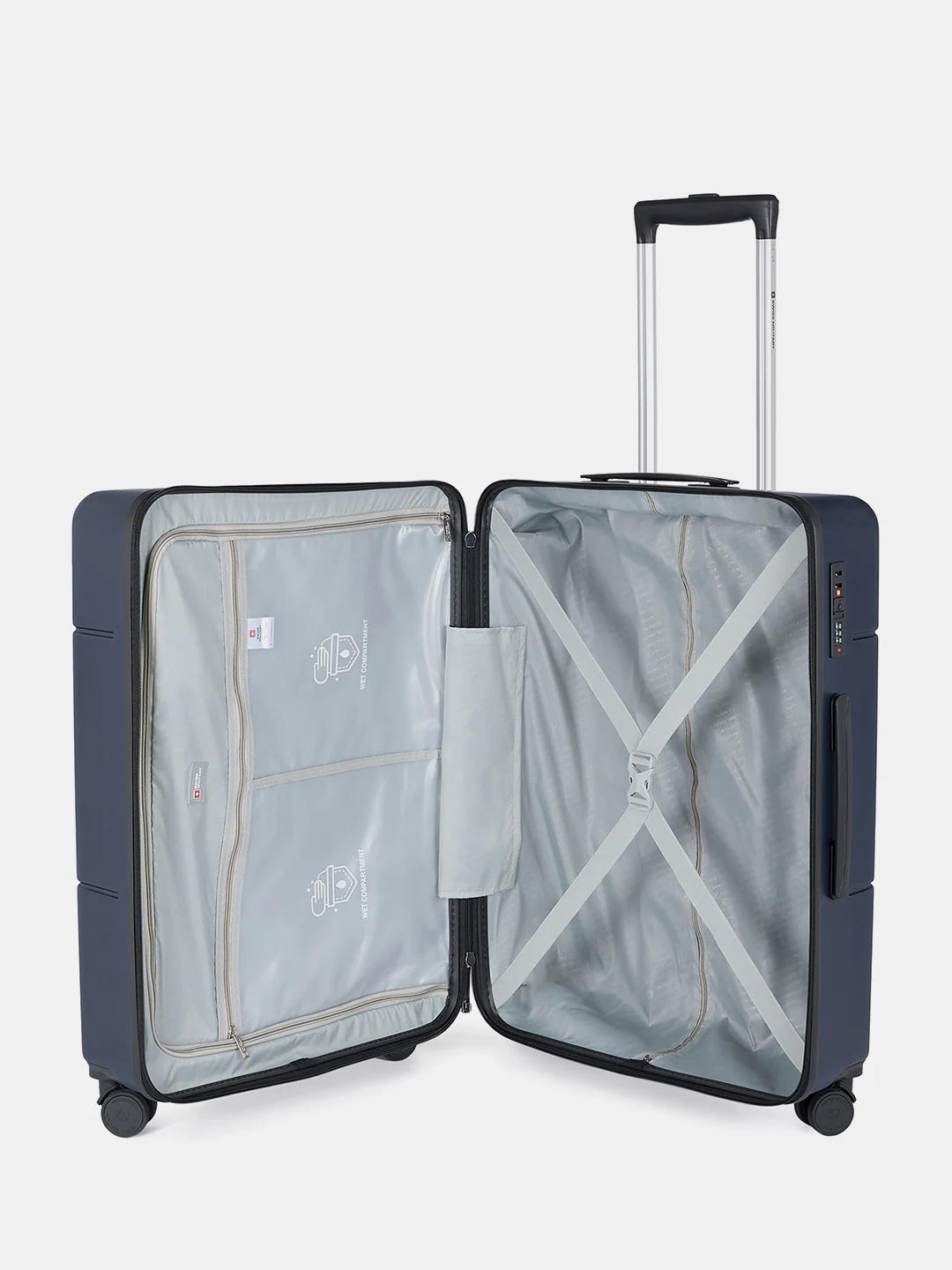 Dash Hard Trolley Luggage Suitcase with Anti-Theft Zippers & 3-Dial Lock - Image 133