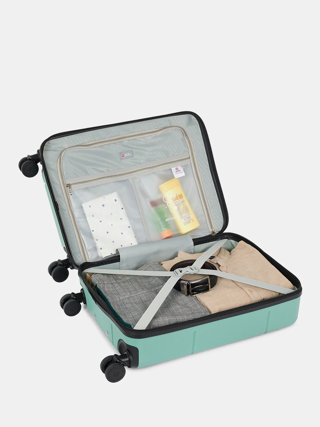 Dash Hard Trolley Luggage Suitcase with Anti-Theft Zippers & 3-Dial Lock - Image 141