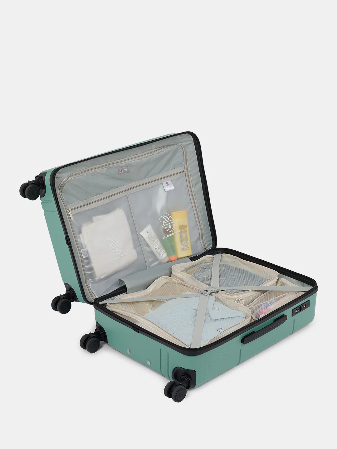 Dash Hard Trolley Luggage Suitcase with Anti-Theft Zippers & 3-Dial Lock - Image 148