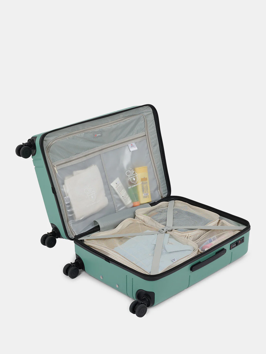 Dash Hard Trolley Luggage Suitcase with Anti-Theft Zippers & 3-Dial Lock - Image 156