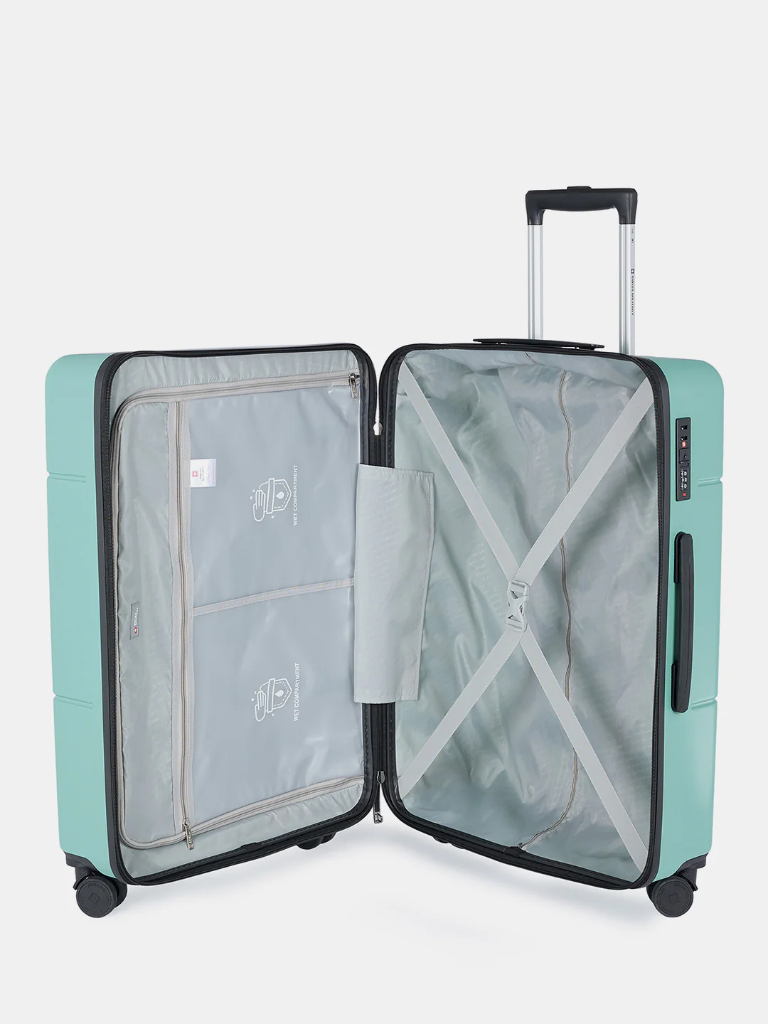 Dash Hard Trolley Luggage Suitcase with Anti-Theft Zippers & 3-Dial Lock - Image 157