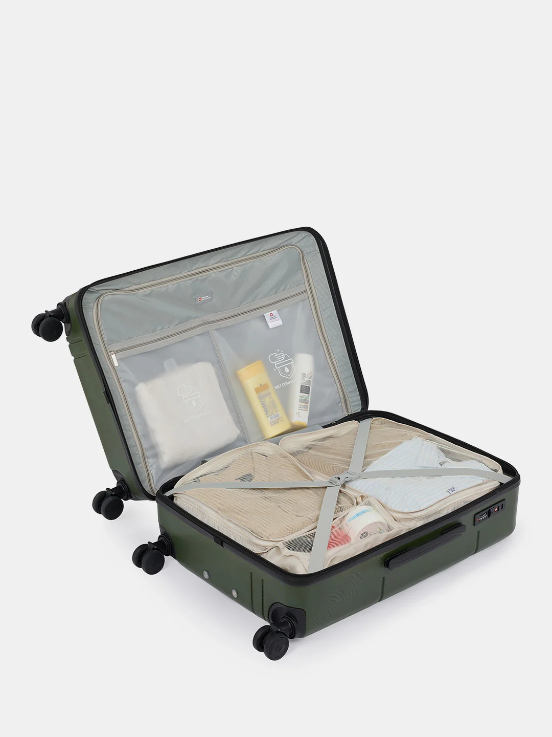 Dash Hard Trolley Luggage Suitcase with Anti-Theft Zippers & 3-Dial Lock - Image 2