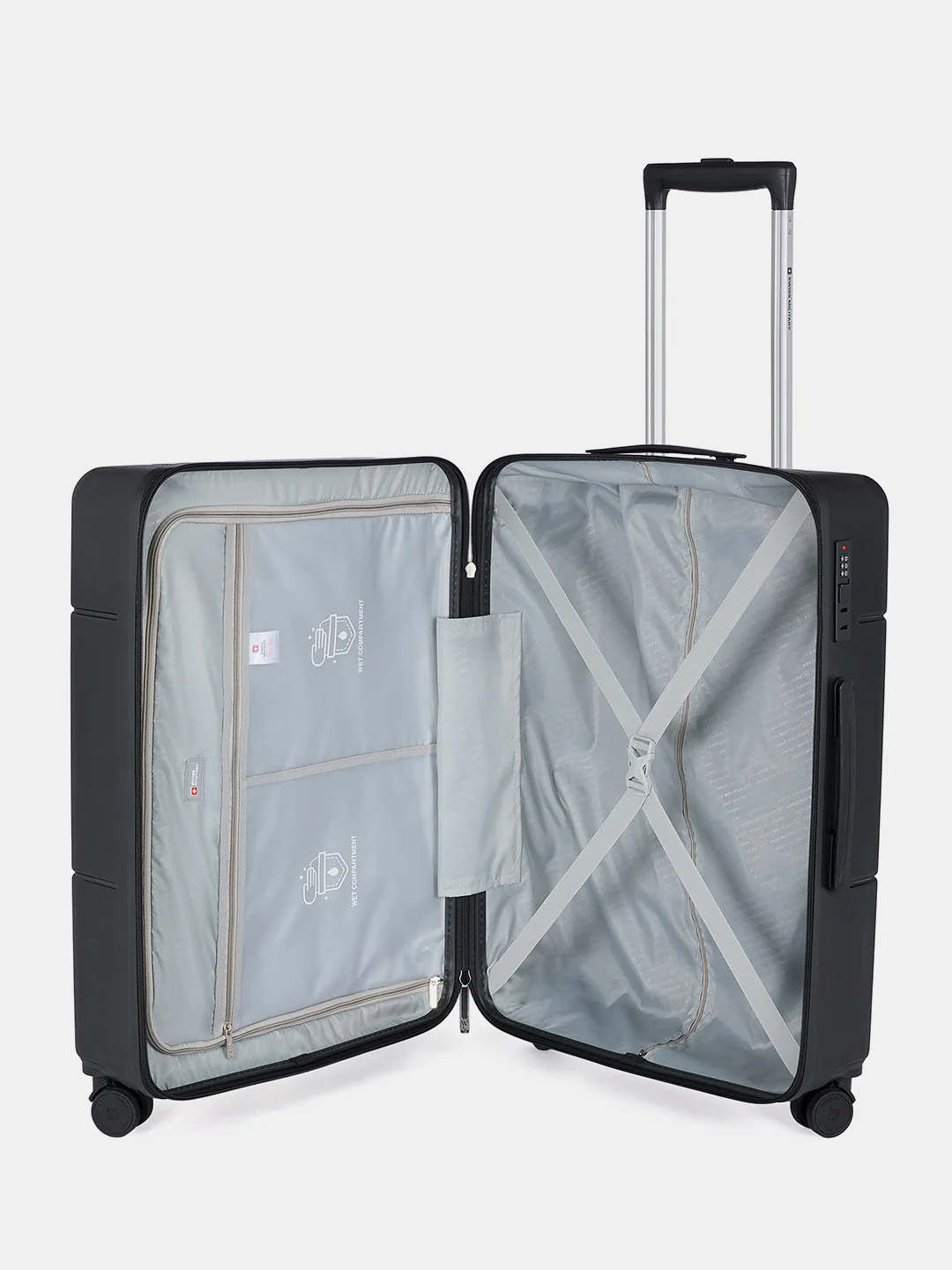 Dash Hard Trolley Luggage Suitcase with Anti-Theft Zippers & 3-Dial Lock - Image 49