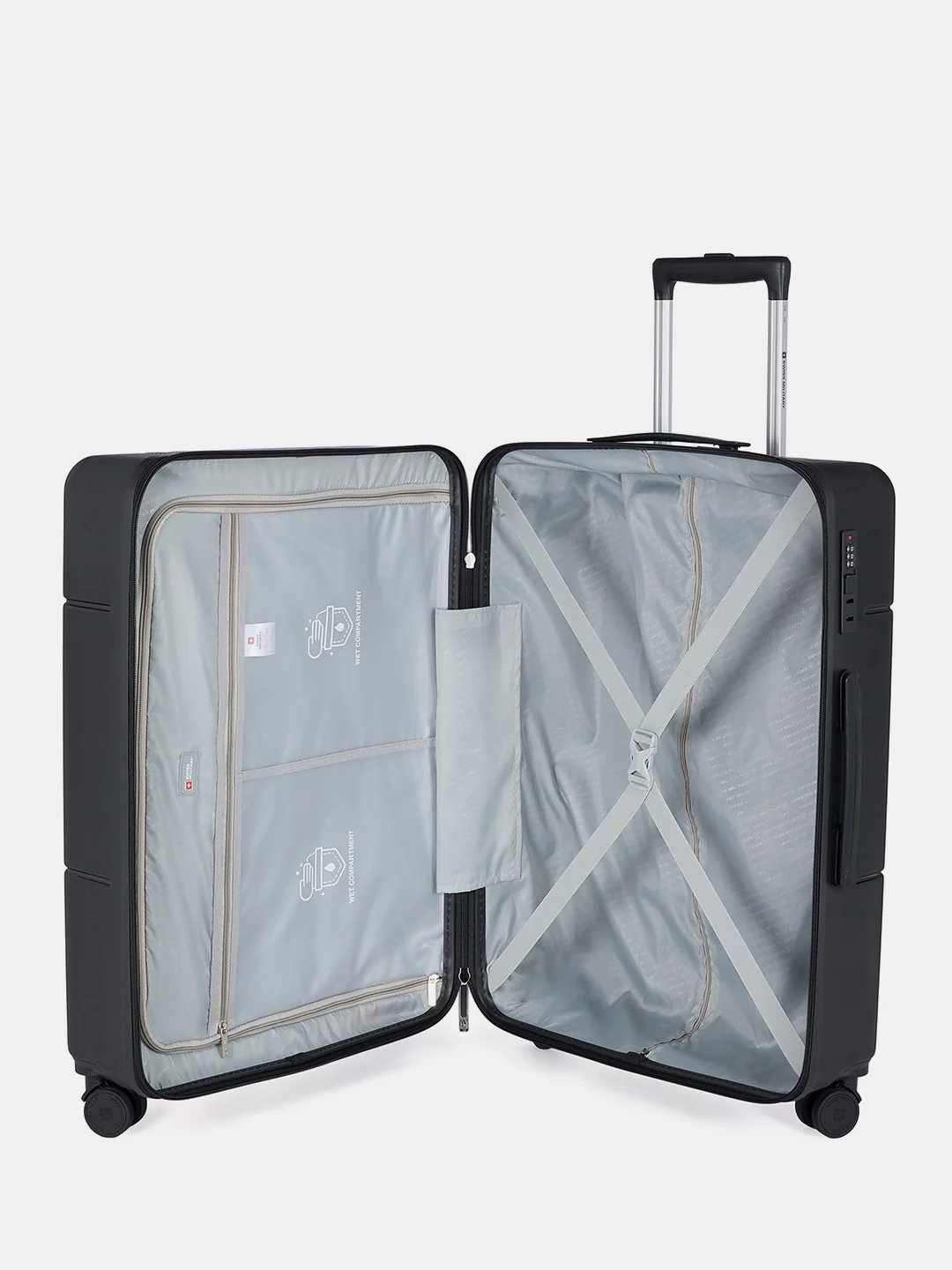 Dash Hard Trolley Luggage Suitcase with Anti-Theft Zippers & 3-Dial Lock - Image 59