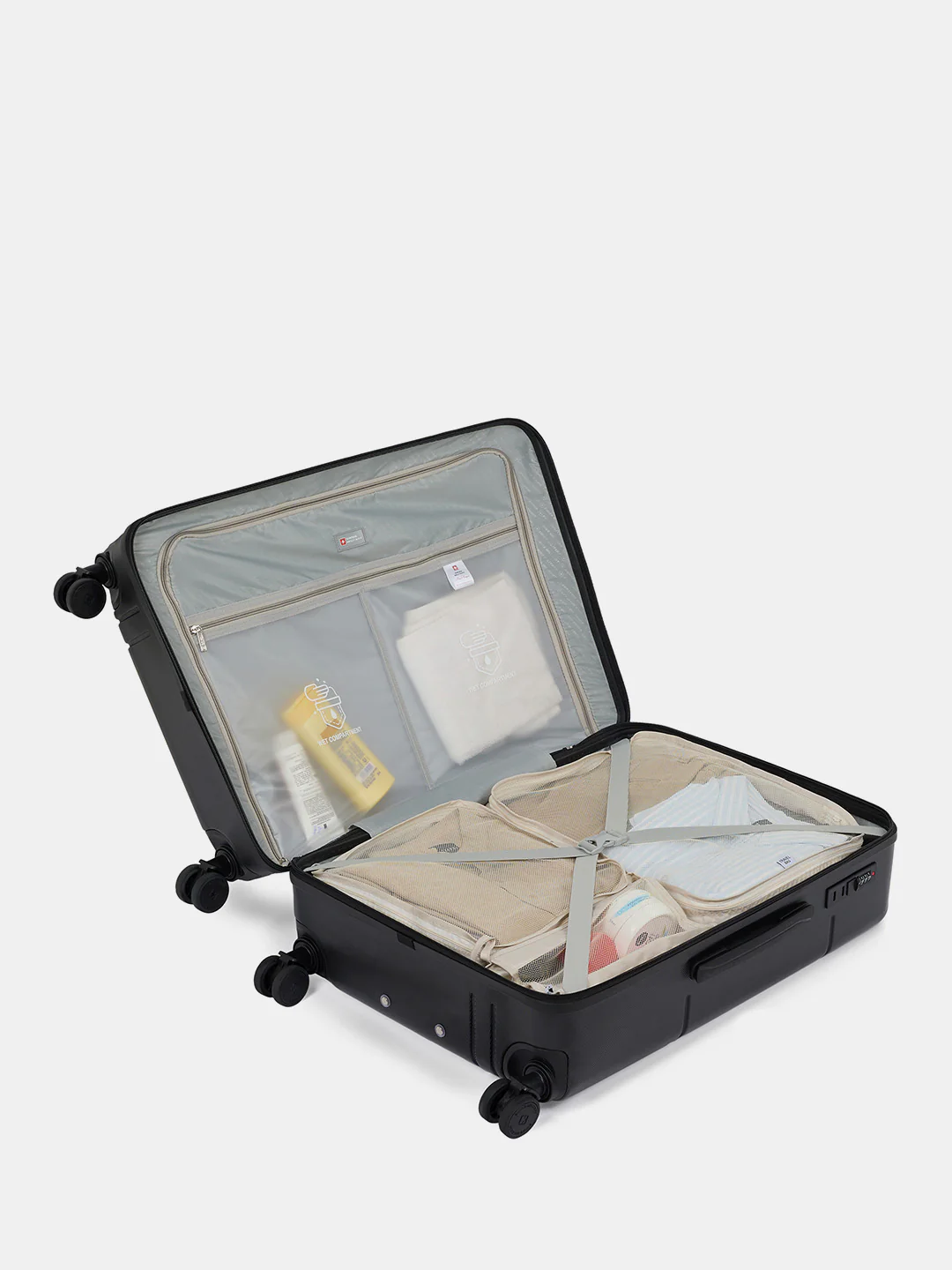 Dash Hard Trolley Luggage Suitcase with Anti-Theft Zippers & 3-Dial Lock - Image 60