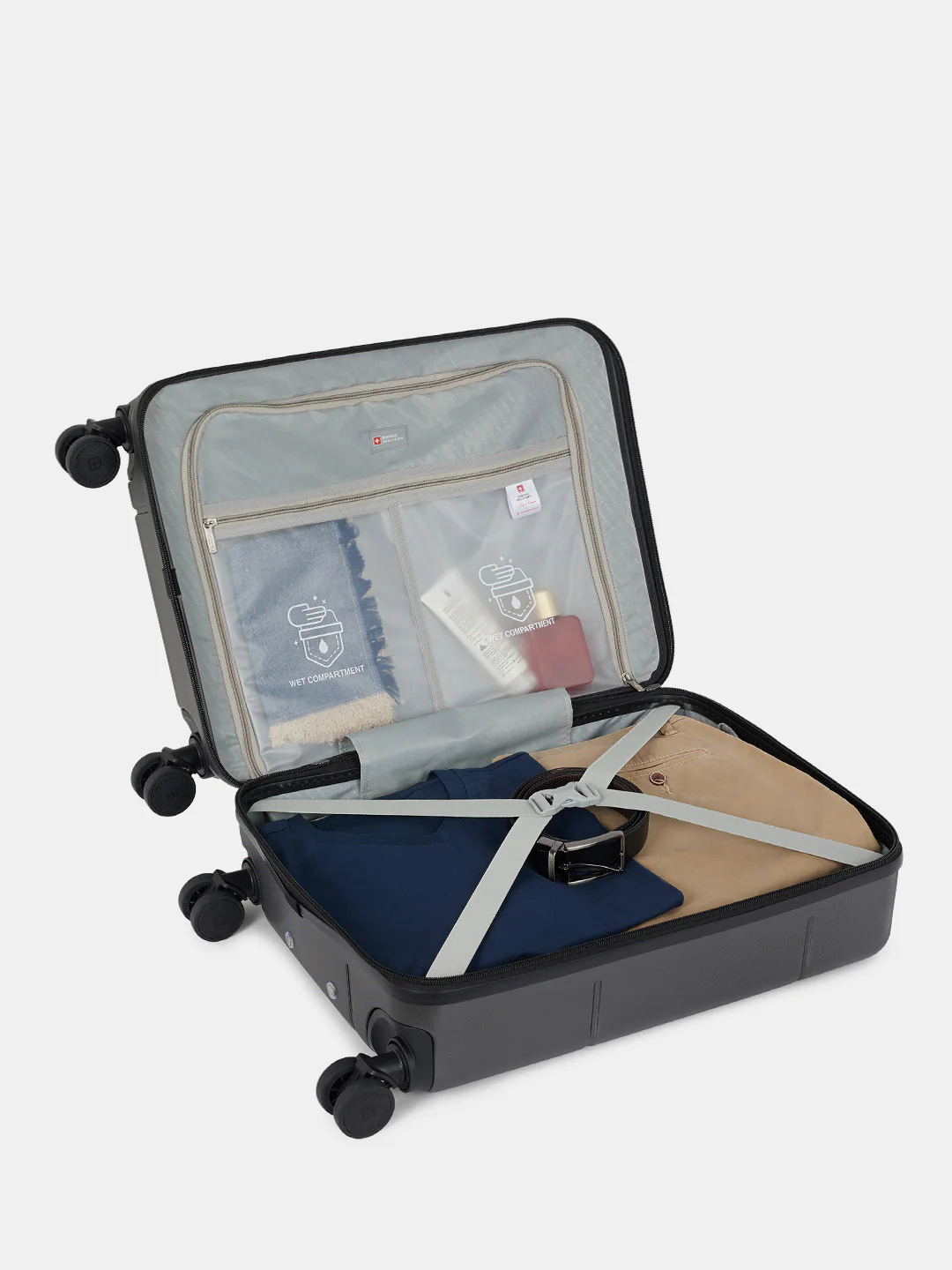 Dash Hard Trolley Luggage Suitcase with Anti-Theft Zippers & 3-Dial Lock - Image 78