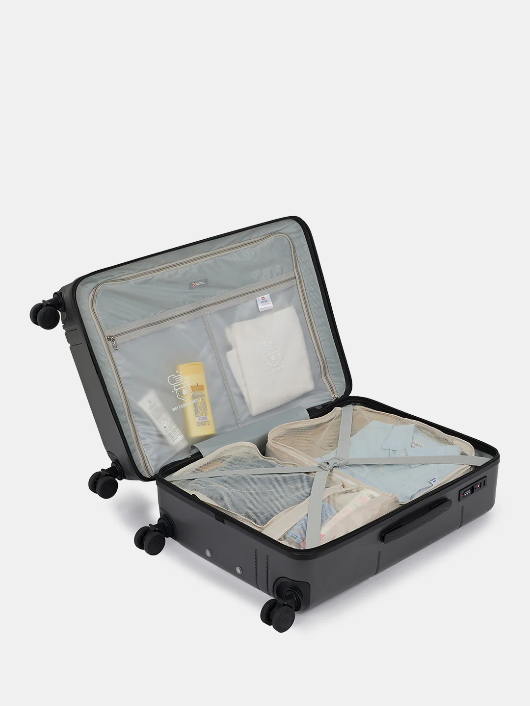 Dash Hard Trolley Luggage Suitcase with Anti-Theft Zippers & 3-Dial Lock - Image 92