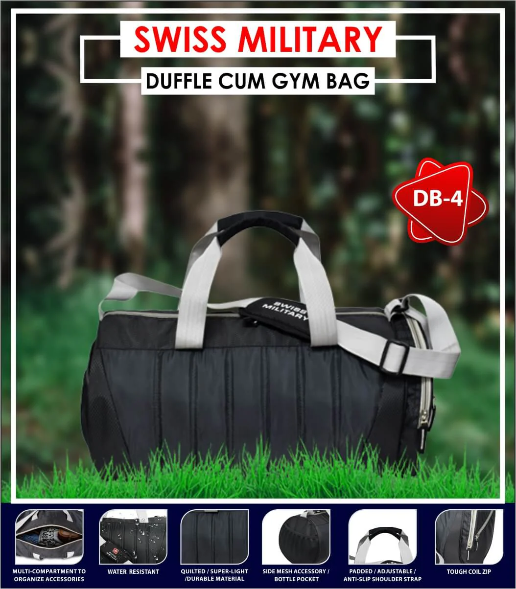 Unisex Duffle Cum Gym Bag 28LTR I DB04 - Image 3