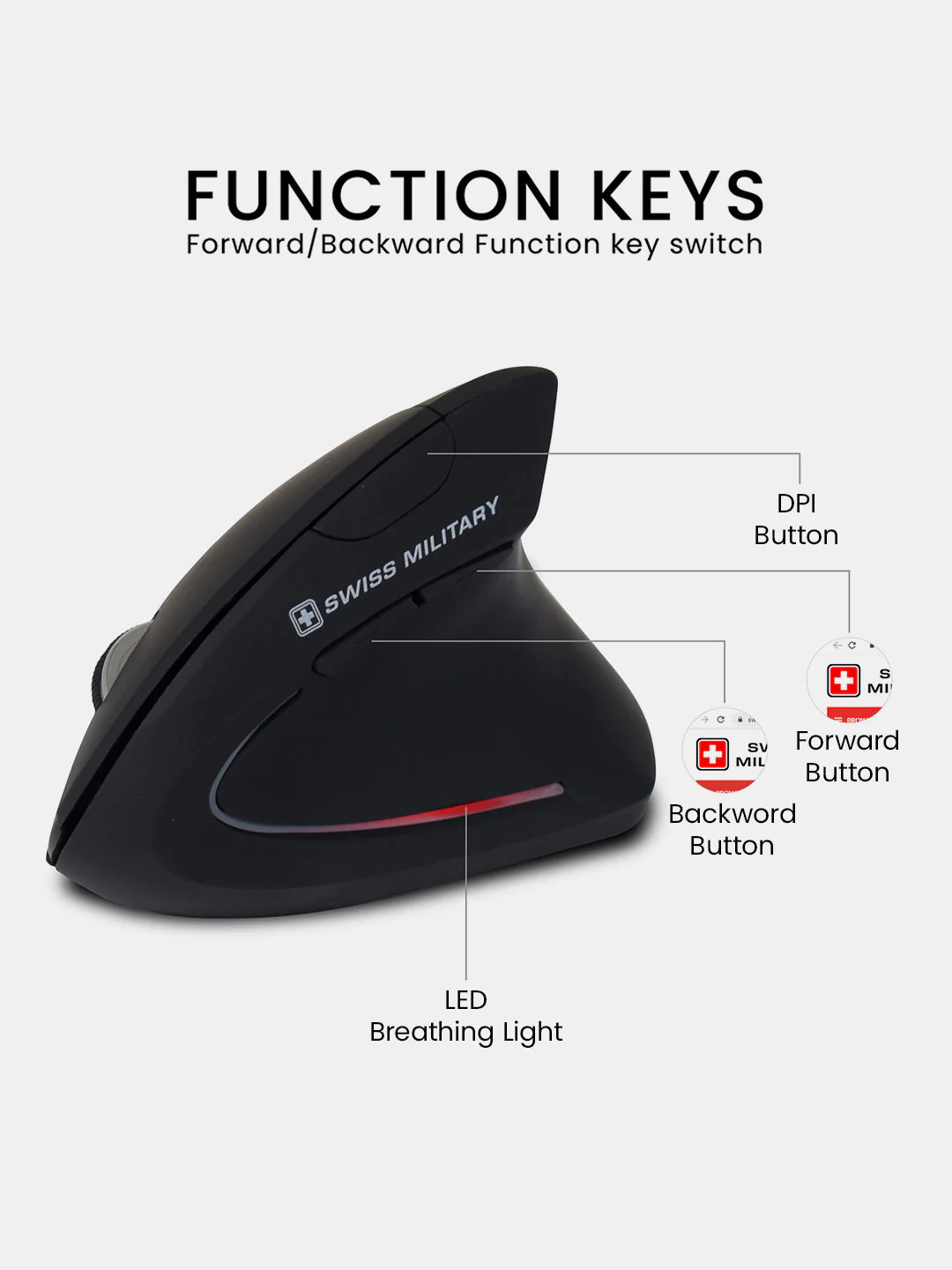 Dean Wireless Ergo Mouse, Auto Power Cut Off | WM01 - Image 11