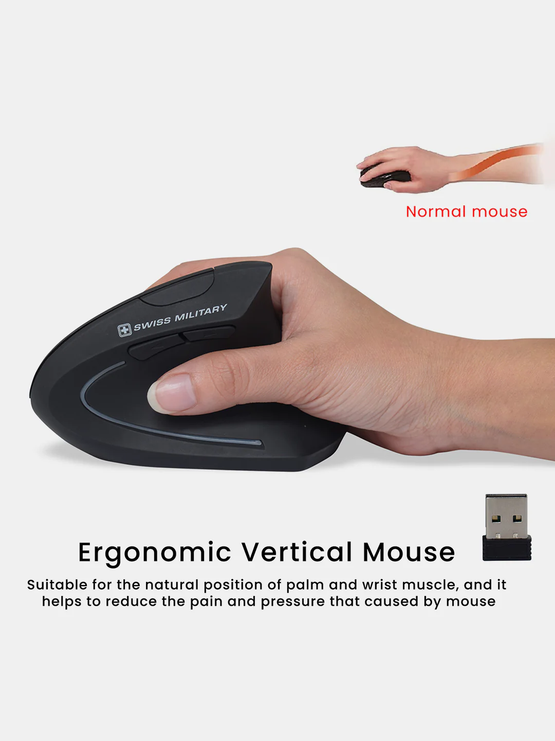 Dean Wireless Ergo Mouse, Auto Power Cut Off | WM01 - Image 6