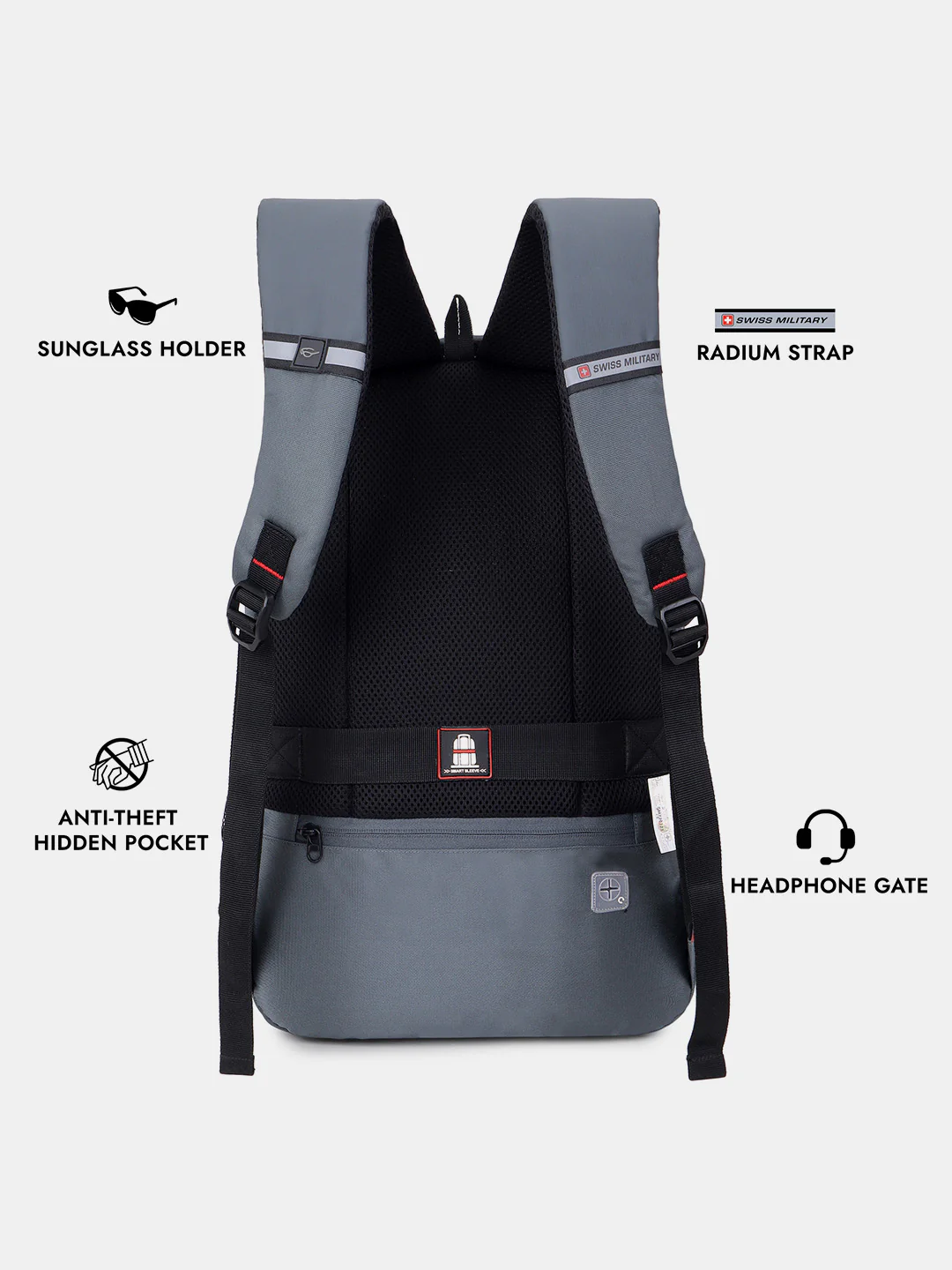 Gift Combo | 30L Laptop Backpack For 15.6 Inch Laptop & 480ml Hydra Flask Bottle - Image 8