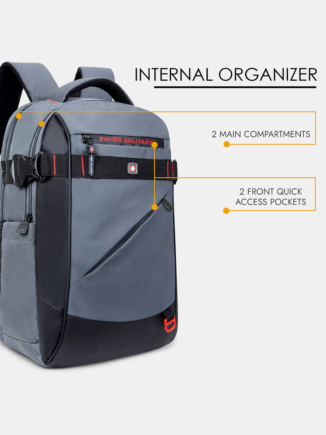 Gift Combo | 30L Laptop Backpack For 15.6 Inch Laptop & 480ml Hydra Flask Bottle - Image 9