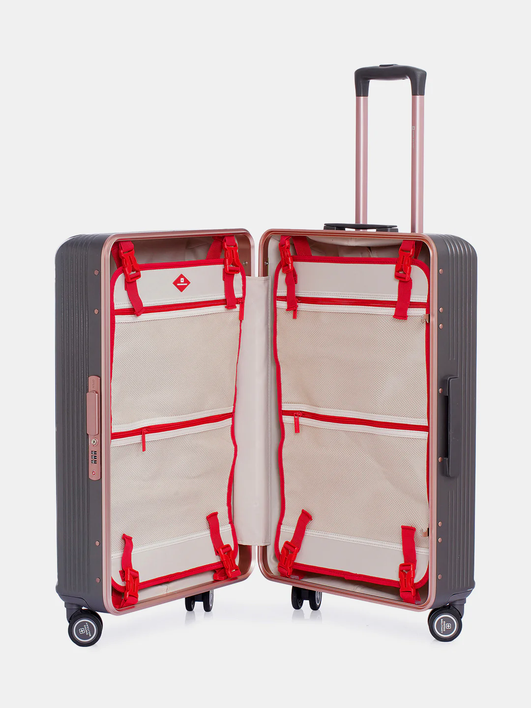 Hamilton Zipper Less Hard Top Trolley Luggage | HTL178,179,180 - Image 31