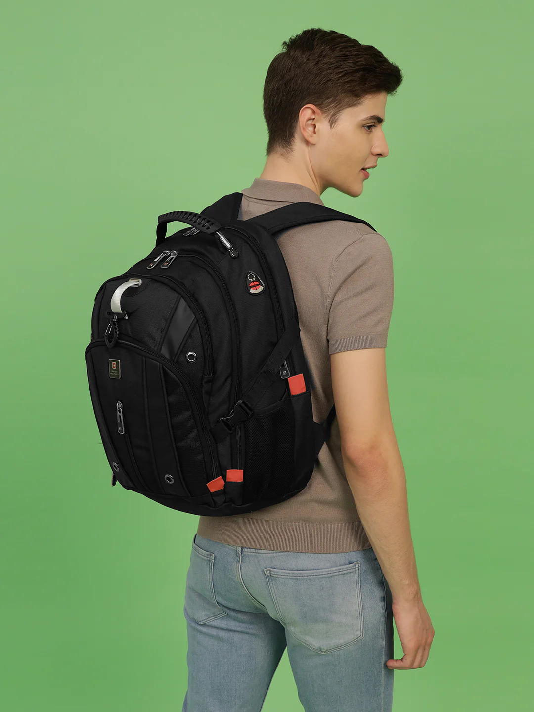 Luxury 15.6" Laptop Backpack, USB/AUX Port 32L | LBP76A - Image 8