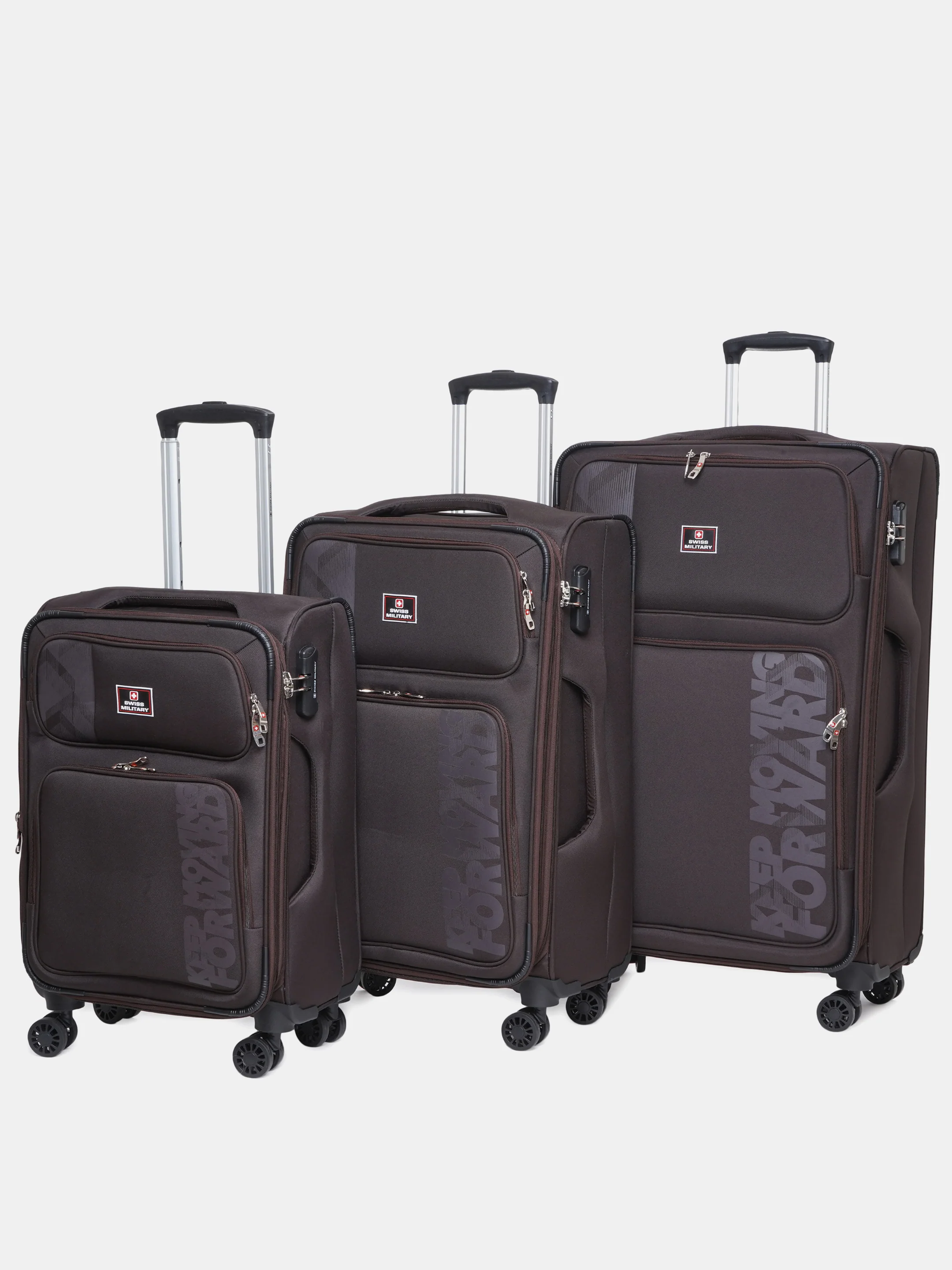Neptune Soft Trolley Luggage Bag, 360° Wheels - Image 207