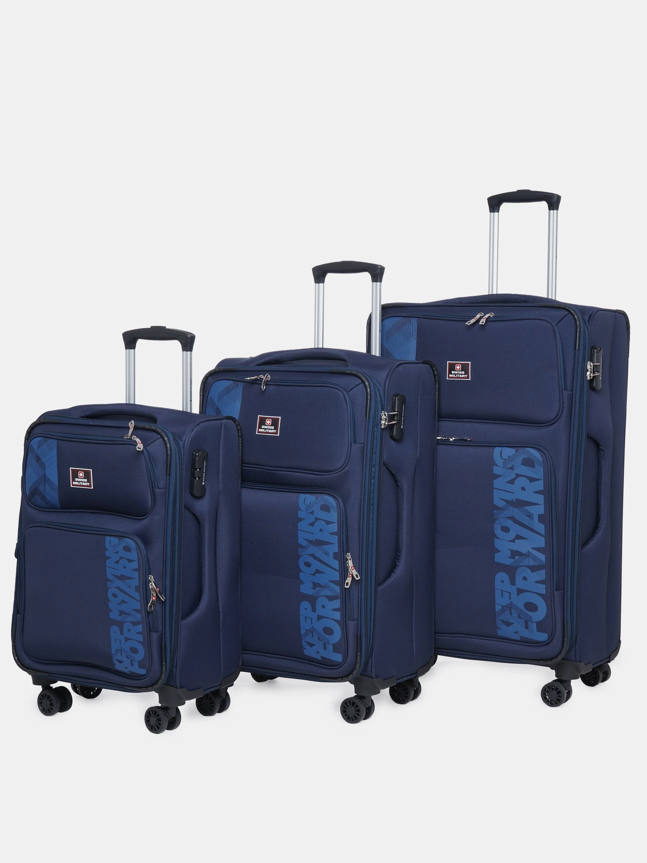 Neptune Soft Trolley Luggage Bag, 360° Wheels - Image 211