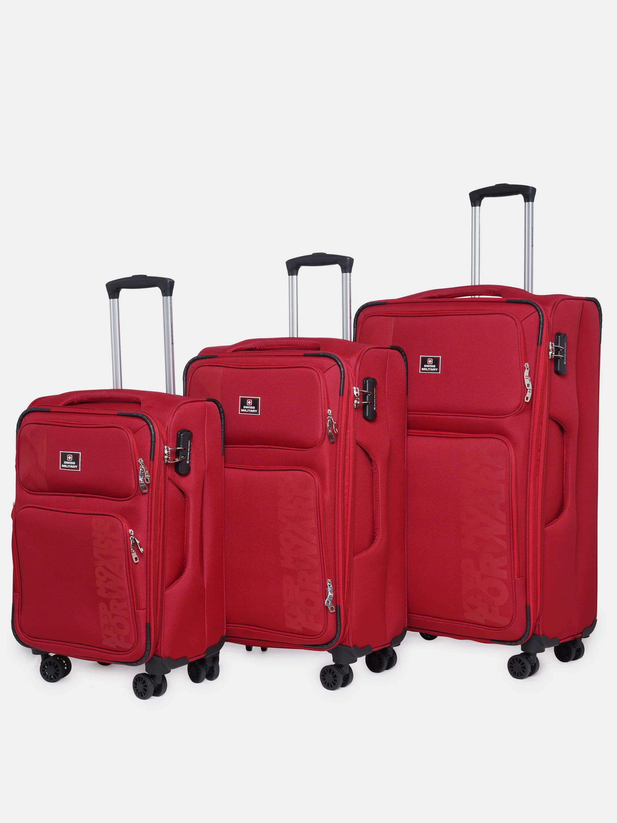 Neptune Soft Trolley Luggage Bag, 360° Wheels - Image 35
