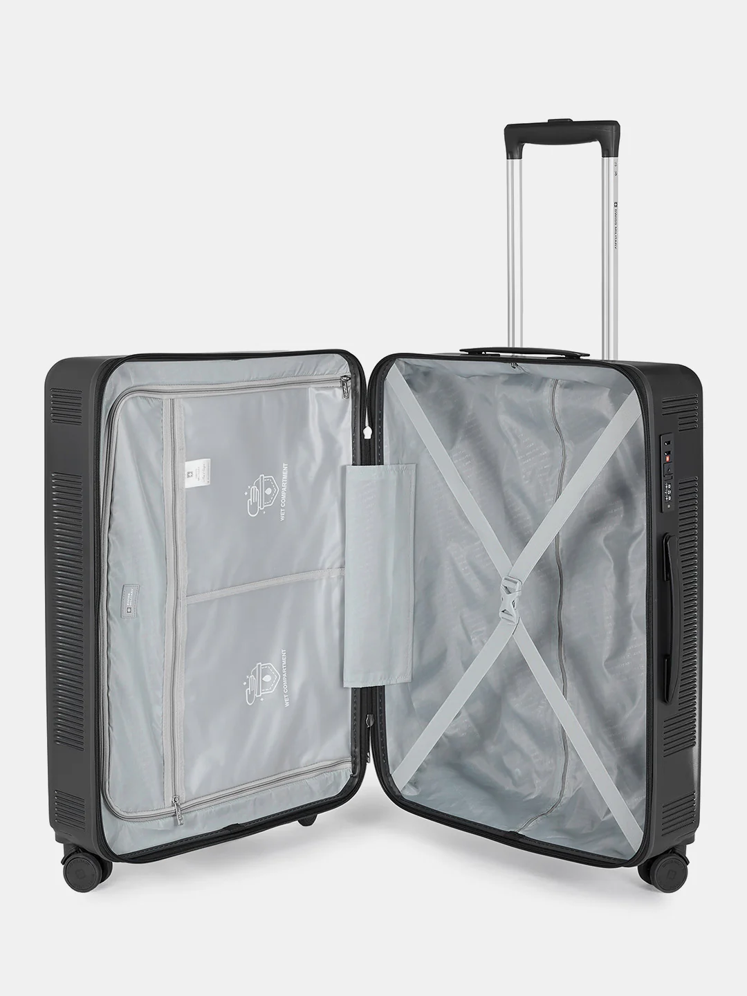 Pascal Hard Lightweight Luggage Trolley Bag, Anti-Theft Zippers with 3-Dial Lock - Image 144