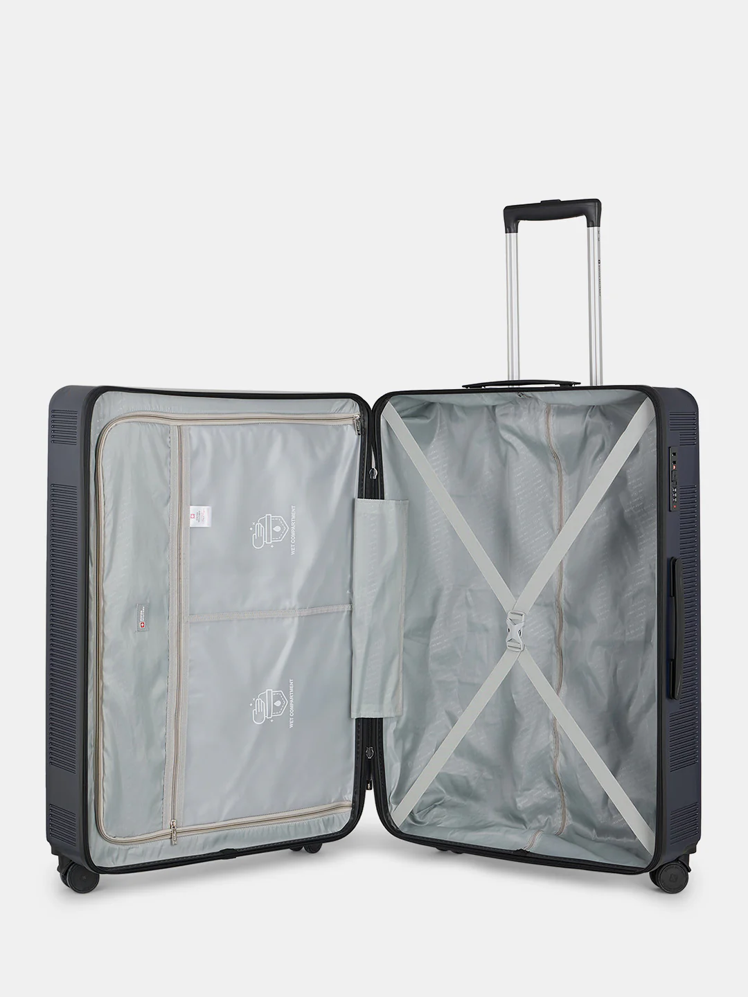 Pascal Hard Lightweight Luggage Trolley Bag, Anti-Theft Zippers with 3-Dial Lock - Image 171