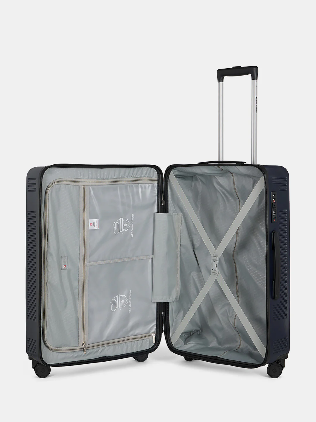 Pascal Hard Lightweight Luggage Trolley Bag, Anti-Theft Zippers with 3-Dial Lock - Image 179