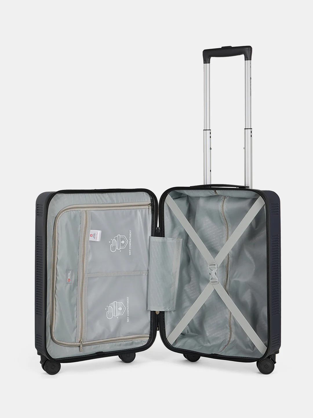 Pascal Hard Lightweight Luggage Trolley Bag, Anti-Theft Zippers with 3-Dial Lock - Image 186