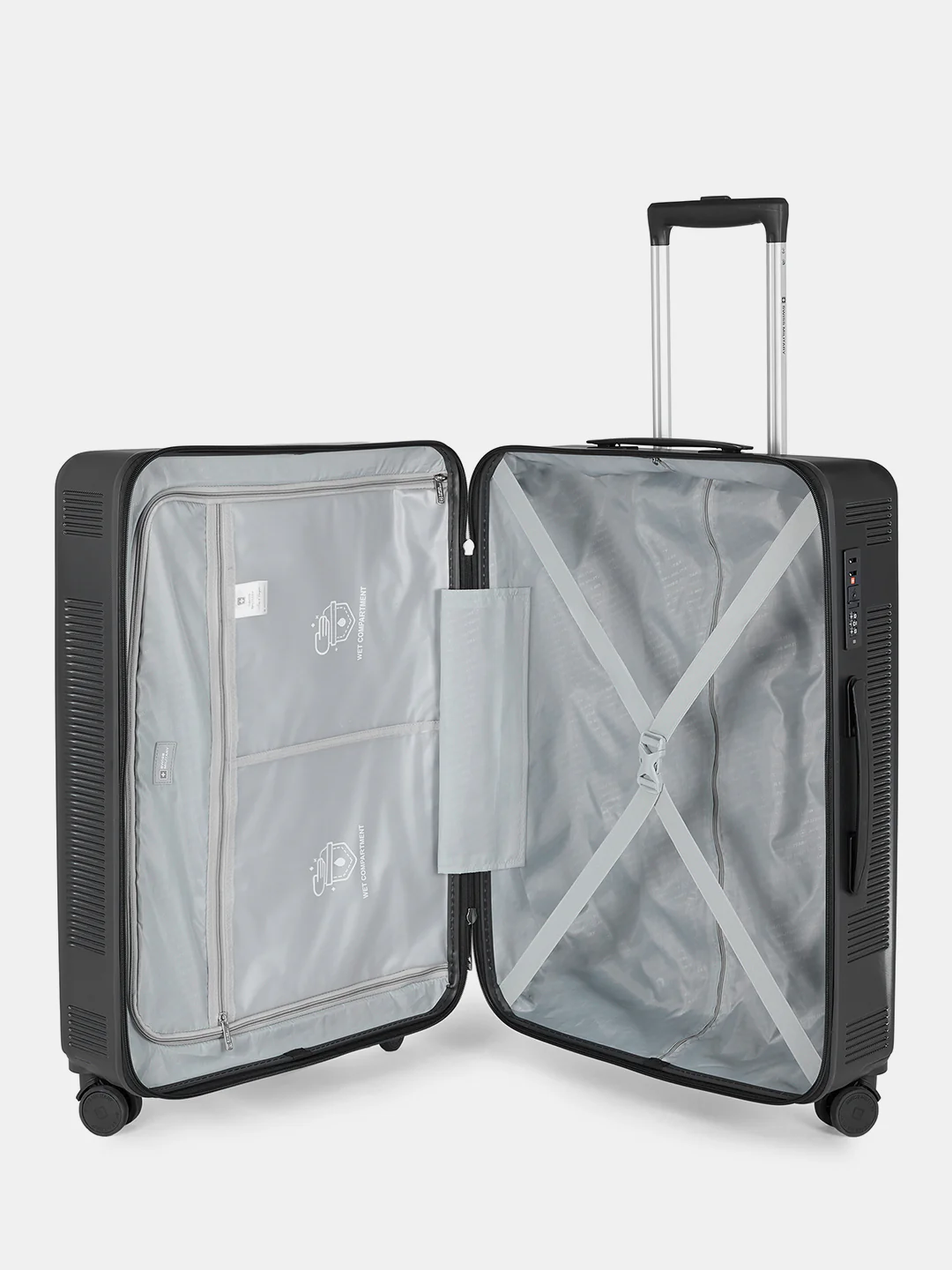 Pascal Hard Lightweight Luggage Trolley Bag, Anti-Theft Zippers with 3-Dial Lock - Image 24