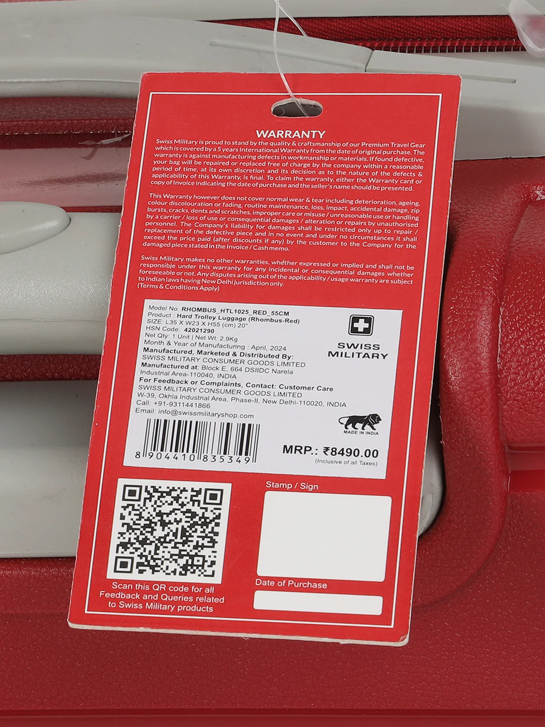 Rhombus Hard Top Trolley Luggage | HTL1025 - Image 48