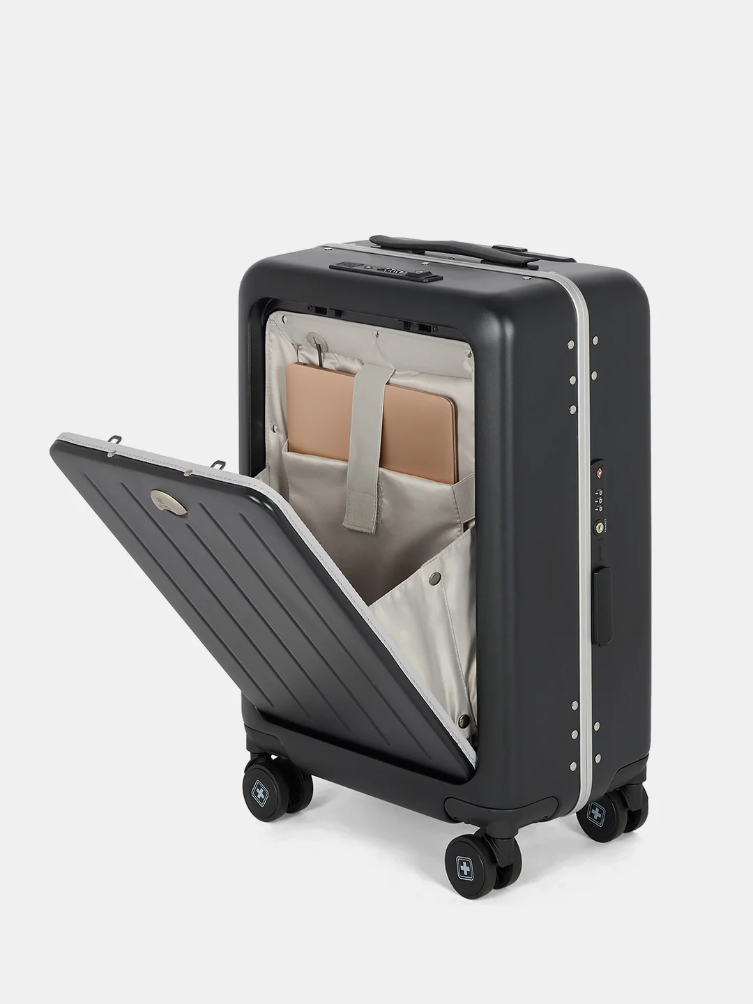 Bristol Zipper Less Hard Top Trolley Luggage 44L | HTL1043 - Image 11