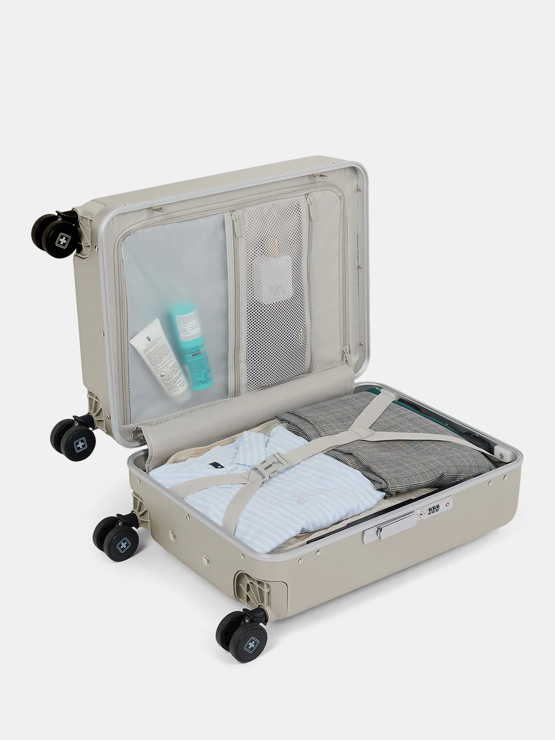Bristol Zipper Less Hard Top Trolley Luggage 44L | HTL1043 - Image 19