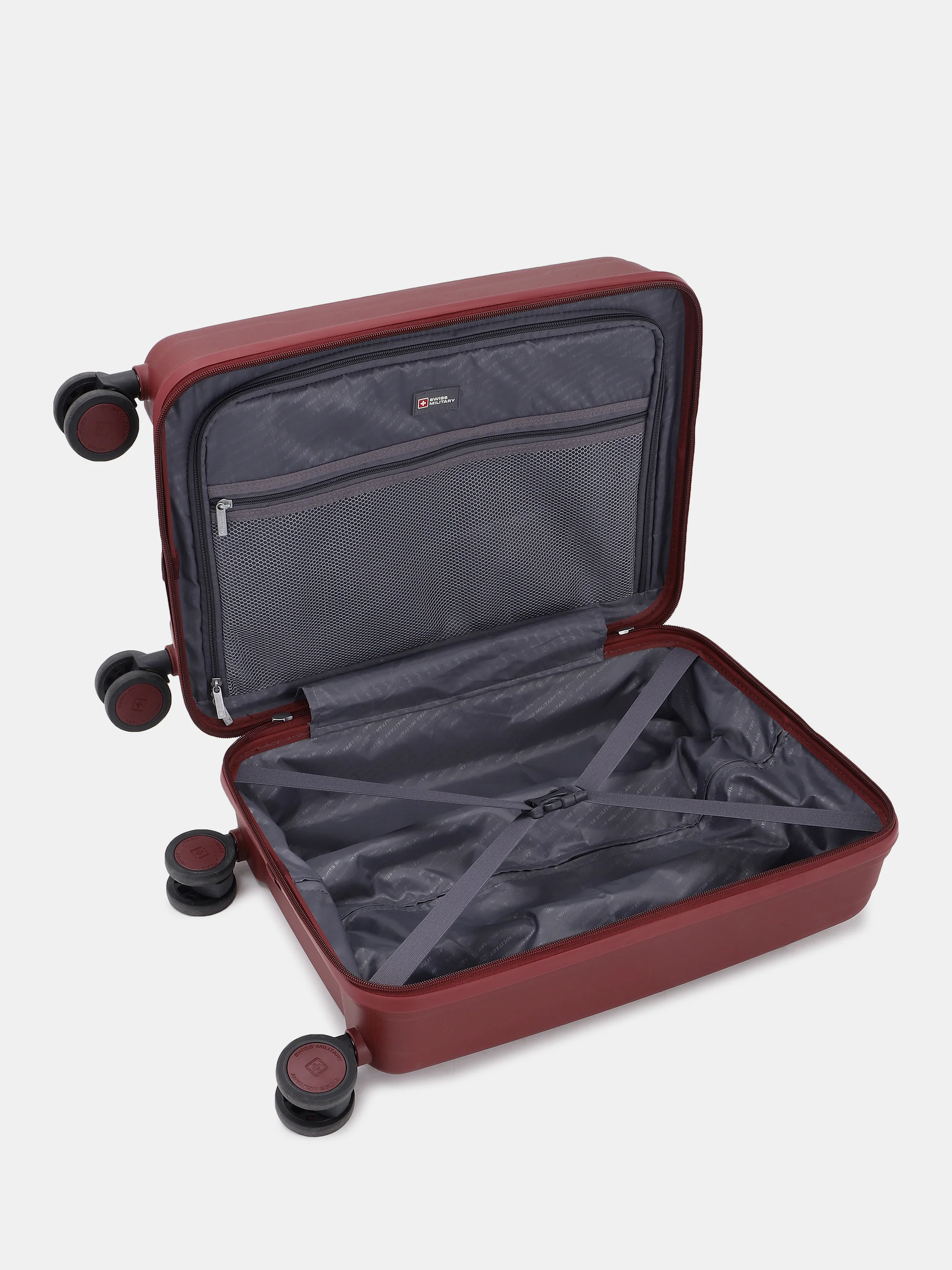 Swiss Military Spectra 15.6" Laptop Trolley Bag, Hardtop Cabin Luggage | 48L - Image 2