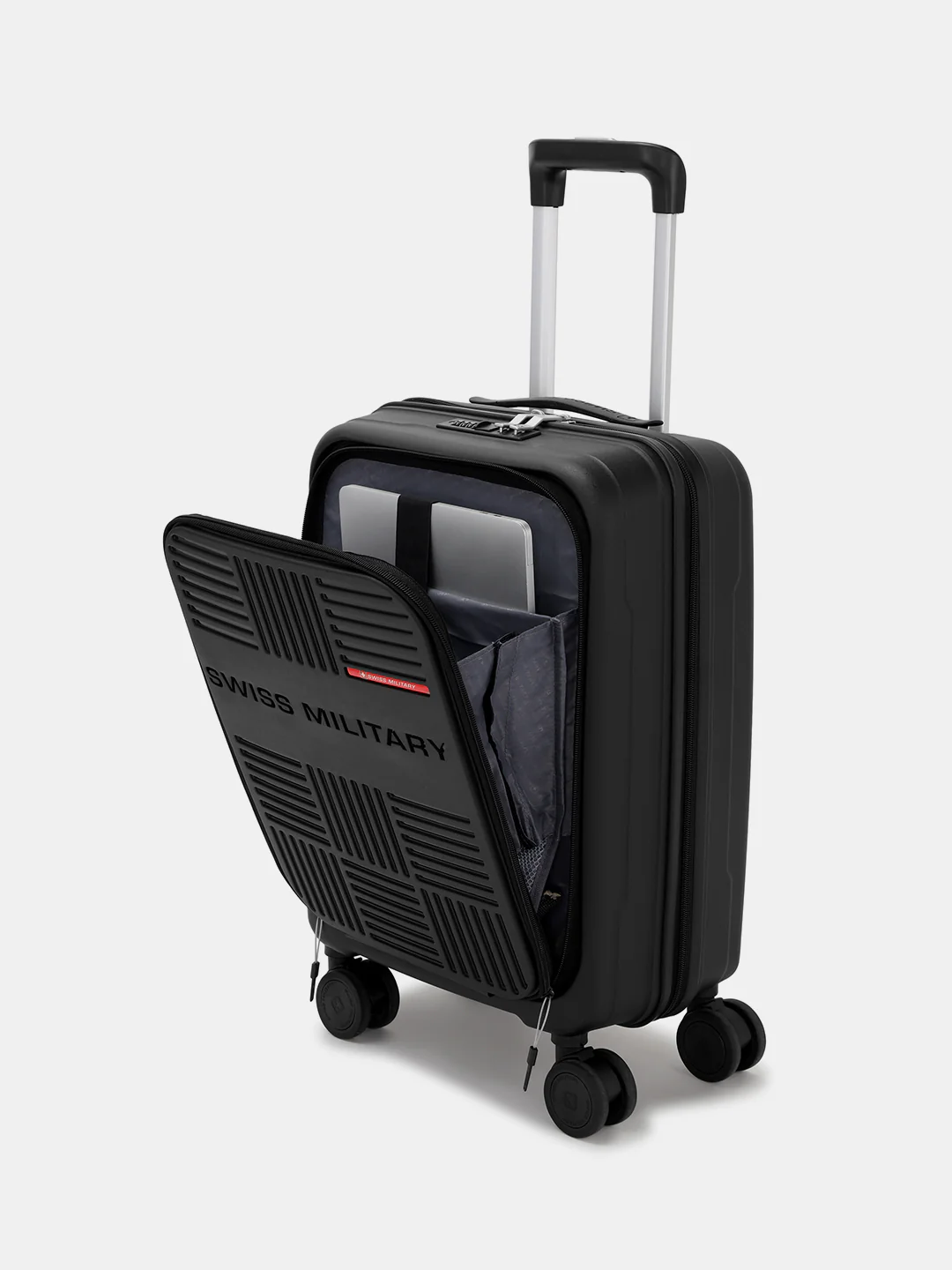 Swiss Military Spectra 15.6" Laptop Trolley Bag, Hardtop Cabin Luggage | 48L - Image 4
